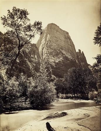 JOHN HILLERS (1843-1925) View in de Chelley Canyon, Looking East, Arizona * The Dome, Rio Virgen, Utah.